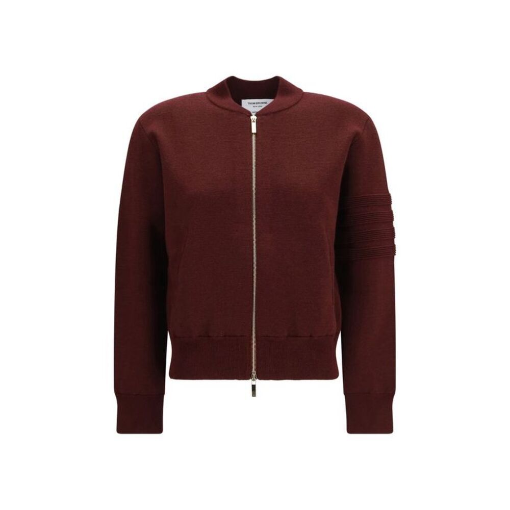 Thom Browne Bordeaux Wool Oves Aries Women's Bomber